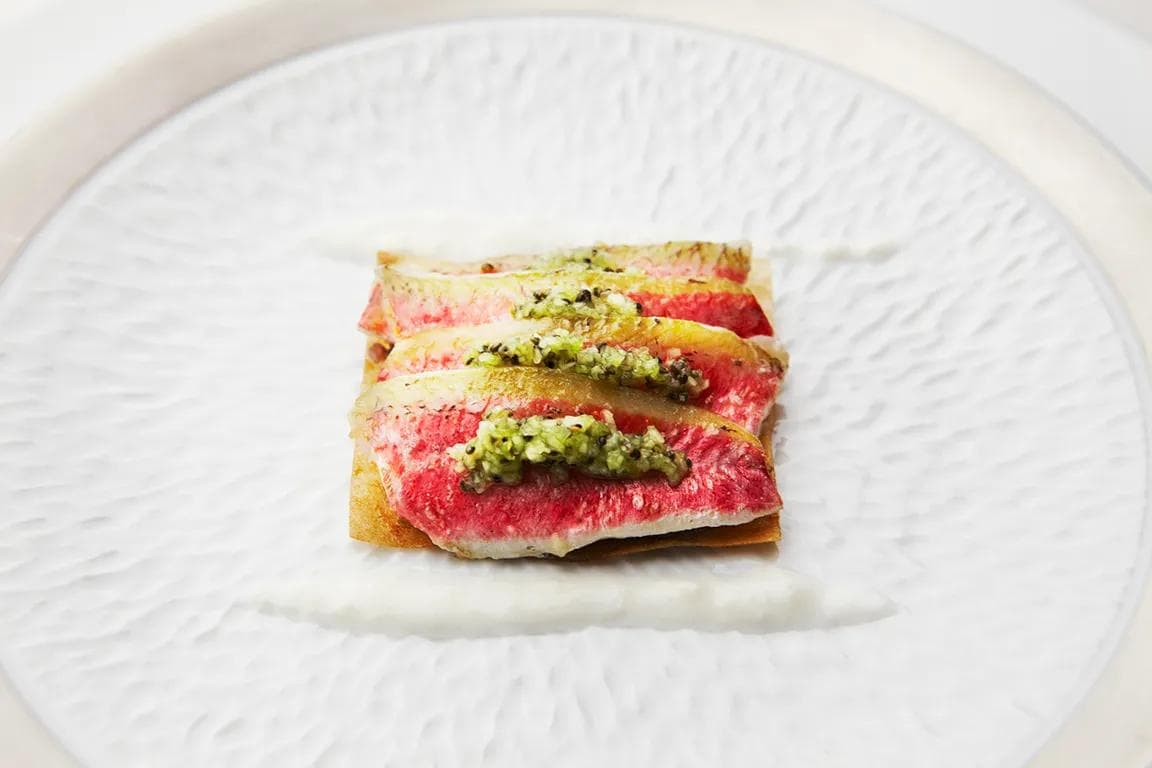 Dish from La Bécasse Restaurant in Osaka, Japan